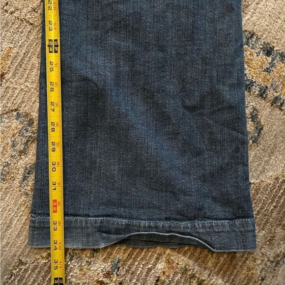 American Eagle Outfitters Blue Flare Wide Leg Jeans - Picture 6 of 6